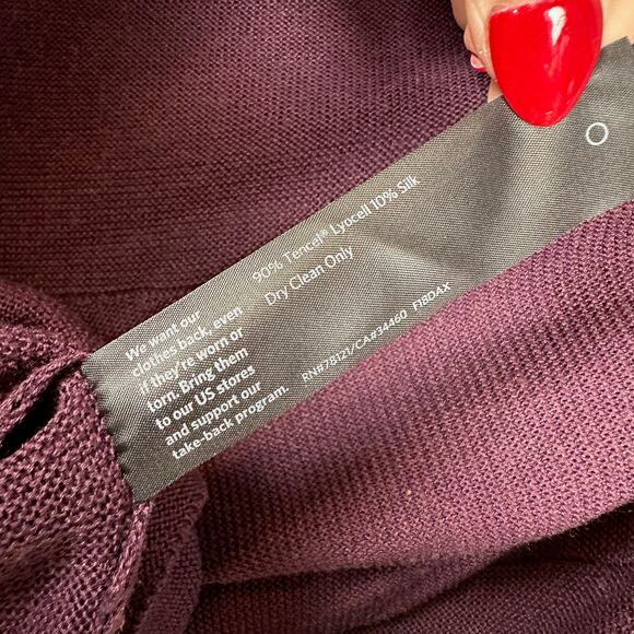 Eileen Fisher Lightweight Tencel Silk V-Neck Sweater - Picture 5 of 5